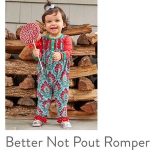 Matilda Jane Better Not Pout Romper Size 3-6mo